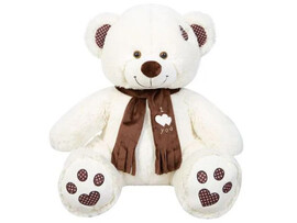 Мягкая игр. Медведь Тони с шарфом 85 см, латте. МТШ/45/52