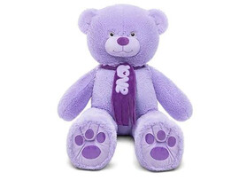 Мягкая игр. Медведь Филипп 130 см, сиреневый. МФП/60/253-3