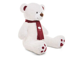 Мягкая игр. Медведь Кельвин 150 см, белый. МК/80/31