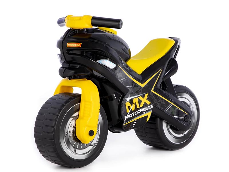 Каталка-мотоцикл "МХ" (чёрно-жёлтая)