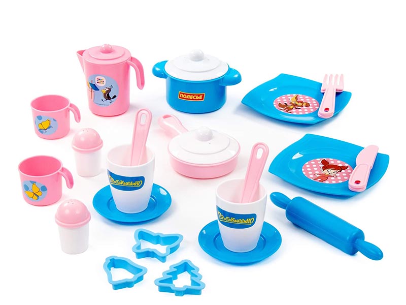 Набор детской посуды "Простоквашино" (26 элементов) (в коробке)