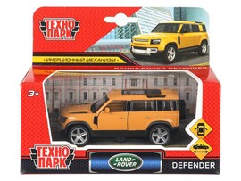 Машина металл. Land Rover Defender 10.5 см, дв., инерц., кор. Технопарк
