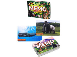 Настольная игра Мемо "Мир животных" 50 карточек ИН-0917 доставка оптом в Донецк