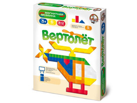 Мозаика магнитная «Вертолет» 312 эл. без игр. поля 01654 доставка оптом в Донецк