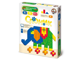 Мозаика магнитная «СлоНник» 260 эл. без игр. поля 01653 доставка оптом в Донецк