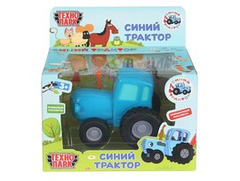 Модель металл. Синий Трактор 11 см, инерц., кор. Технопарк