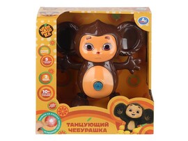 Музык. игр. "Танцующий Чебурашка" 15 см, песни, фразы, свет, в кор. HT1500-R-WOD