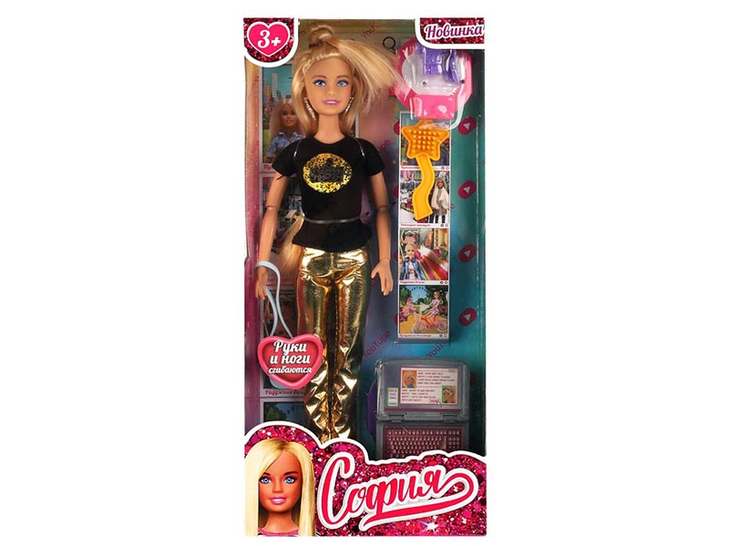 Кукла "София Блогер" 29 см, шарнир., аксесс., в кор. Карапуз