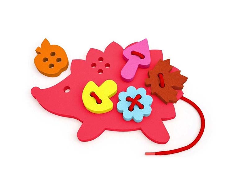 Донецк игрушка оптом Шнуровка изолон "Ежик"