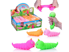 Антистресс-мялка "Слизняк" 14 см (12шт/уп) доставка оптом в Донецк