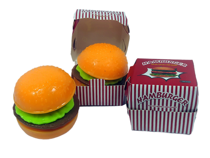 Донецк игрушка оптом Сквиш "Гамбургер" 6*6*7 см в кор.