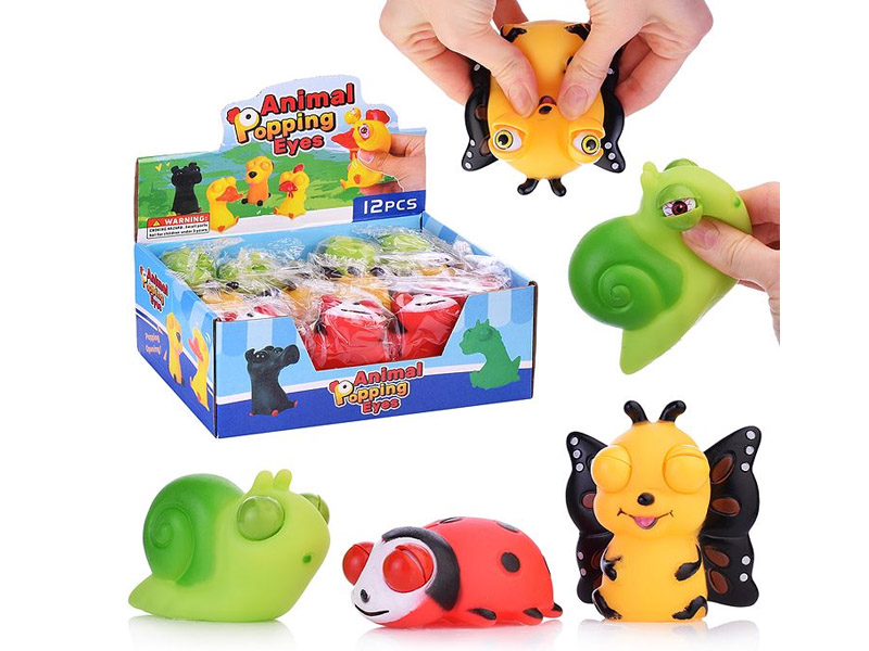 Донецк игрушка оптом Антистресс "Насекомые-глазастики" 8 см в пак. (12шт/уп) УТМ01427771