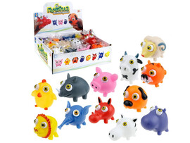 Антистресс "Животные-глазастики" 8,2*7*6,8 см (12шт/уп) доставка оптом в Донецк