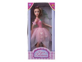 Кукла "Балерина в розовой юбке с бабочками" 30 см в кор. PT-00440/w(1)