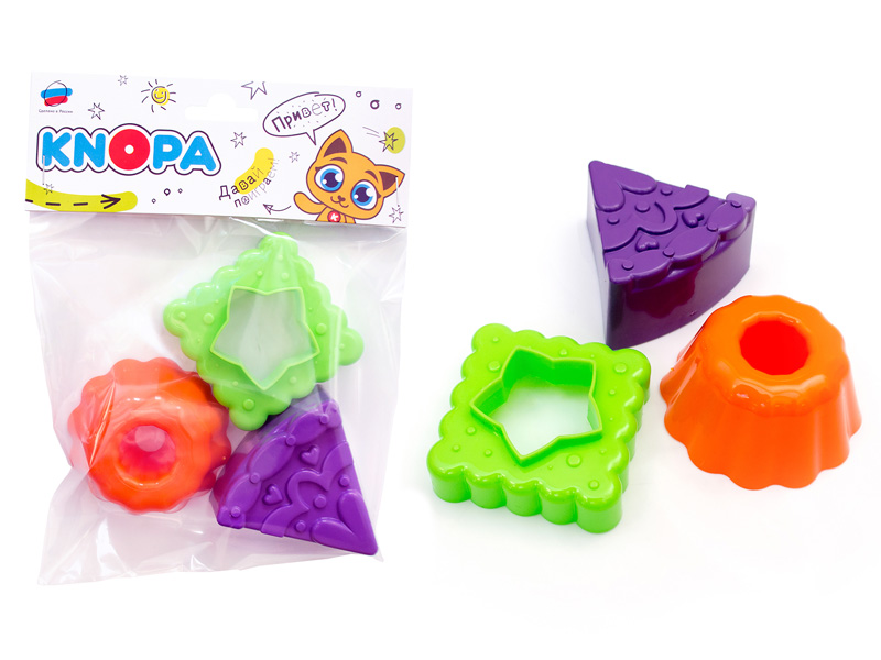 Донецк игрушка оптом Набор формочек "Десертики" 3 шт в пак.