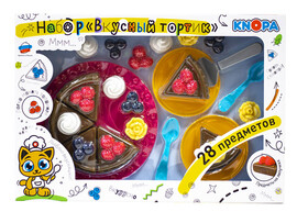 Набор разрезных продуктов "Вкусный тортик" 28 предметов 40*27*6 см в кор. доставка оптом в Донецк