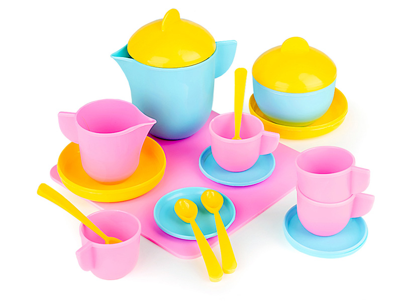 Донецк игрушка оптом Набор посуды "Праздник" в сетке