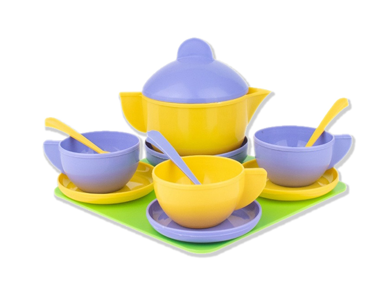 Донецк игрушка оптом Набор посуды "Чайное трио" в сетке