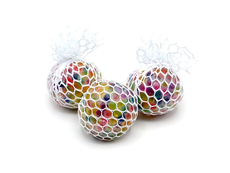 Антистресс "Мячик разноцветный в сетке" 6х5 см, в пак. 77536