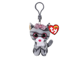 Игрушка-брелок для детей мягконабивная серая кошка КИКИ доставка оптом в Донецк