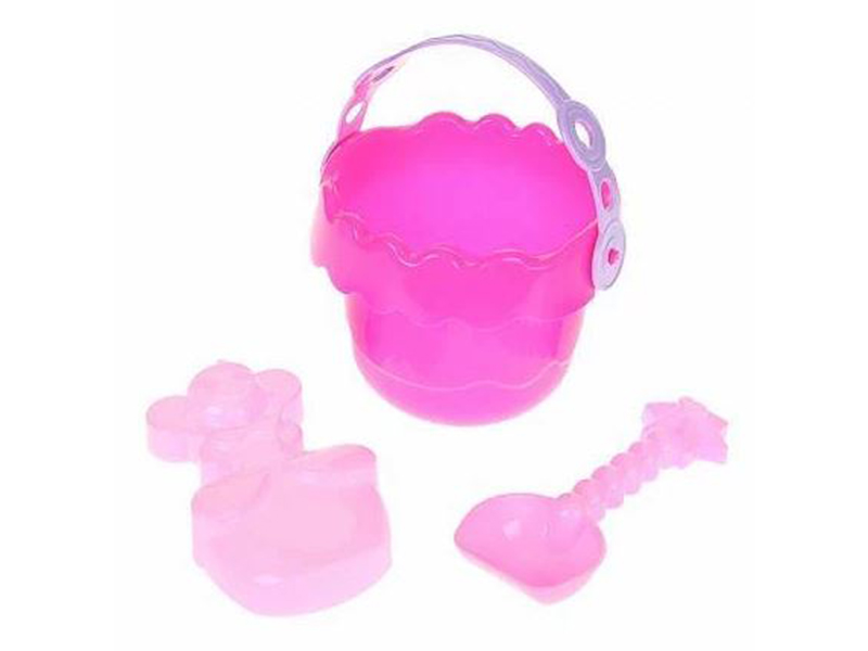 Песочный набор "Золушка №2" : ведро, совок, формочка. 70079