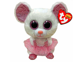 Игрушка мягконабивная мышка-балерина белая НИНА 25 см доставка оптом в Донецк