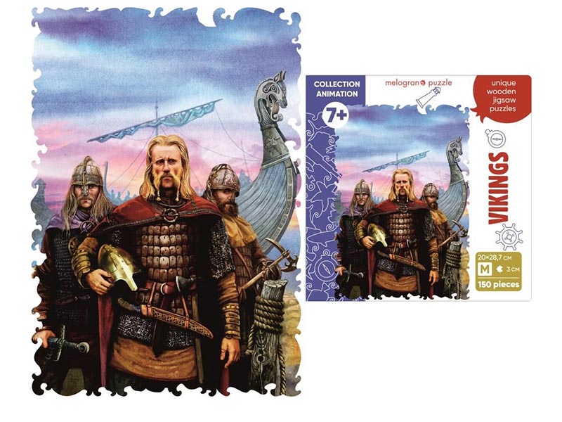 Пазл фигурный дерев. "Викинги" 197 дет., 20х28.7 см. MPZCA15-M