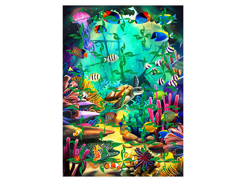 Пазл фигурный дерев. "Океан" 82 дет., 20.5х29 см. MPZCAN33-M