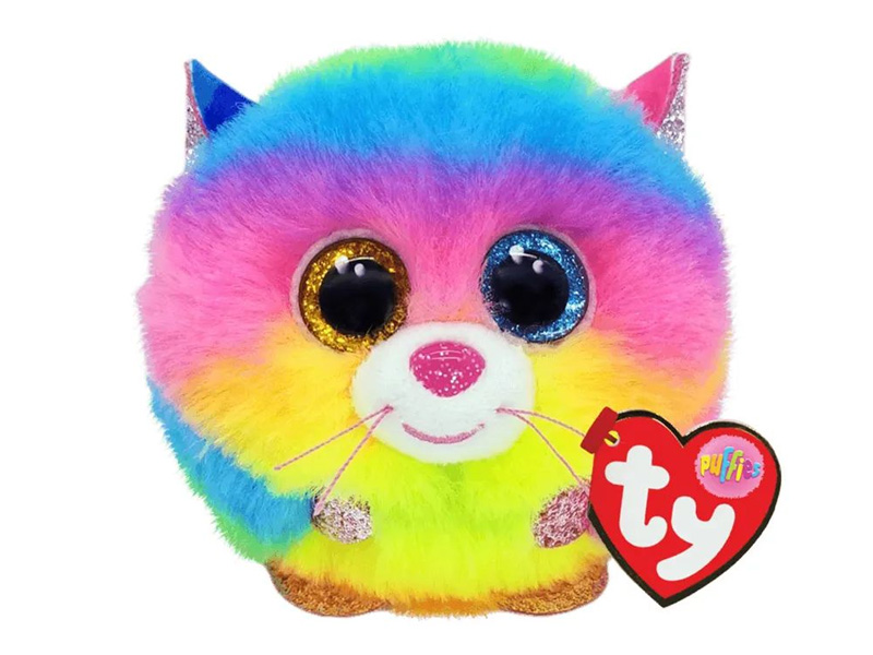 Донецк игрушка оптом Игрушка мягконабивная шар разноцветный кот ГИЗМО