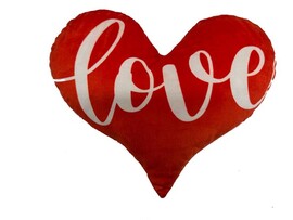 Подушка-игрушка Сердце LOVE красное 32х25см HRT-007