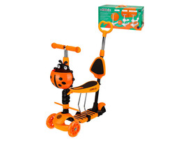 Самокат 3-х колесный 3 в 1 Fanny (колеса 120/96 мм, свет) до 40 кг оранжевый И-9966 доставка оптом в Донецк