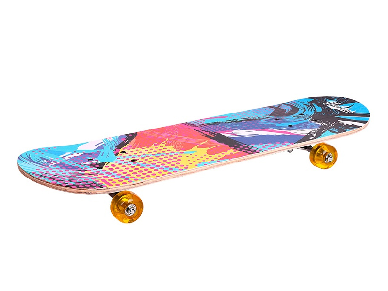 Донецк игрушка оптом Скейтборд 70*20 см (дерев., колеса ПУ) WX-603-3