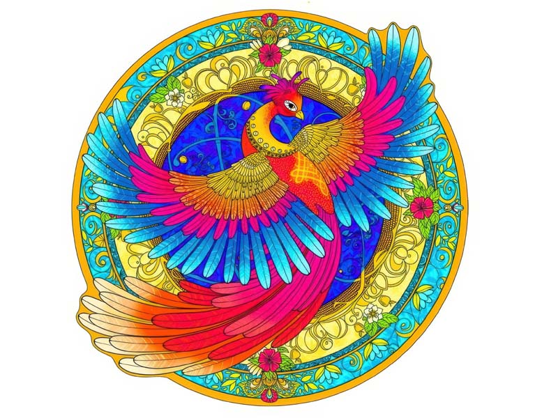 Донецк игрушка оптом Пазлы деревянные «Птица счастья» 245 деталей 37*37 см