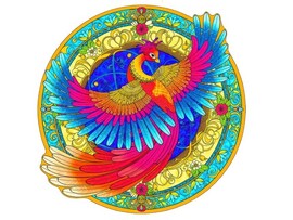 Пазлы деревянные «Птица счастья» 245 деталей 37*37 см доставка оптом в Донецк