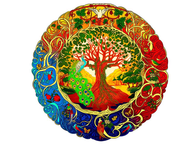 Донецк игрушка оптом Пазлы деревянные «Изобилие» 300 деталей D=37 см