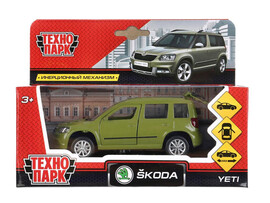 Технопарк. Машина «SKODA YETI» металл. инерц. 12 см (открыв. двери, багажник) зеленый доставка оптом в Донецк