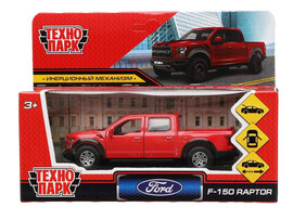 Технопарк. Машина «FORD F150 RAPTOR»  металл. инерц. 12 см (открыв. двери, багажник) красный доставка оптом в Донецк