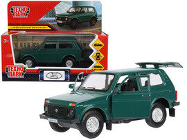 Технопарк. Машина «LADA 4x4» металл. инерц. 12 см (открыв. двери, багажник) зеленый доставка оптом в Донецк