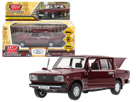 Технопарк. Машина «LADA ВАЗ-2105 1997» металл. инерц. 12 см (открыв. двери, багажник) гранат доставка оптом в Донецк
