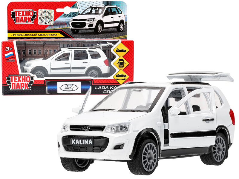 Донецк игрушка оптом Технопарк. Машина "LADA KALINA CROSS" металл. инерц. 12 см (открыв. двери, багажник)