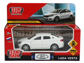 Технопарк. Машина «LADA vesta» металл. инерц. 11,5 см (открыв. двери) белый доставка оптом в Донецк