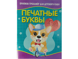 Учебное пособие. Прописи-тренажёр для детского сада. Печатные буквы доставка оптом в Донецк