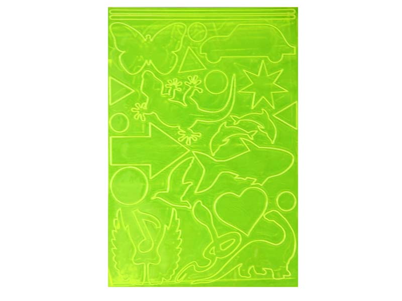 Донецк игрушка оптом Нашивка "Фигуры" 26в1 20*30 см светоотраж. Кн549