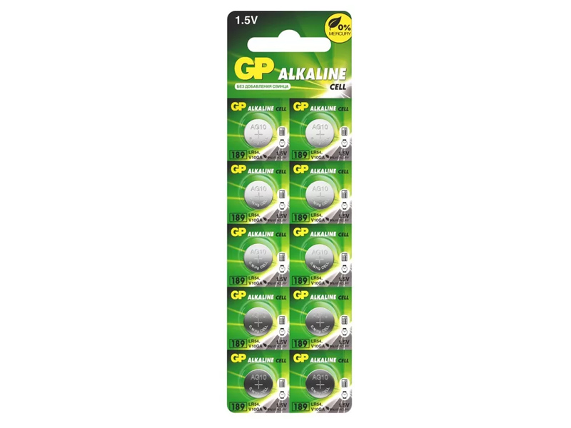 Донецк игрушка оптом Батарейки GP Alkaline 189 (G10, LR54) (цена за 10 шт)