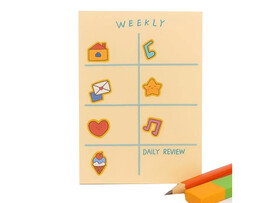 Блок для заметок "Weekly Daily review" 50 л 8*12 см доставка оптом в Донецк