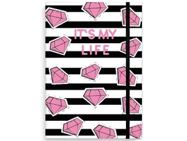 Записная книга 170*215 мм 96 л «It's my life. Бриллианты» (тв. пер., скрытый гребень) доставка оптом в Донецк