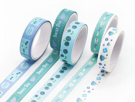 Набор декоративного скотча "Designer prints" 5 шт 10 мм*2 м в кор. 661-13-01 доставка оптом в Донецк