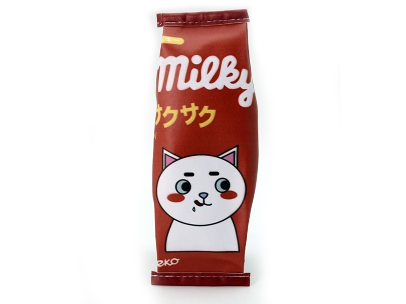 Донецк игрушка оптом Пенал "Milk cat" 20 см (молния)