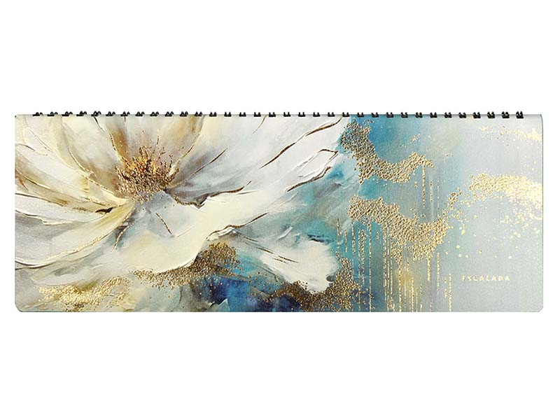 Донецк игрушка оптом Планинг 64 л 31*11см, недат. «Цветок» (кожзам, тиснение)