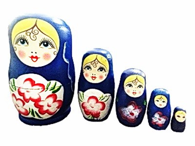 Расписные матрешки №1 (5 шт) дерев. Арт. ИД-6046